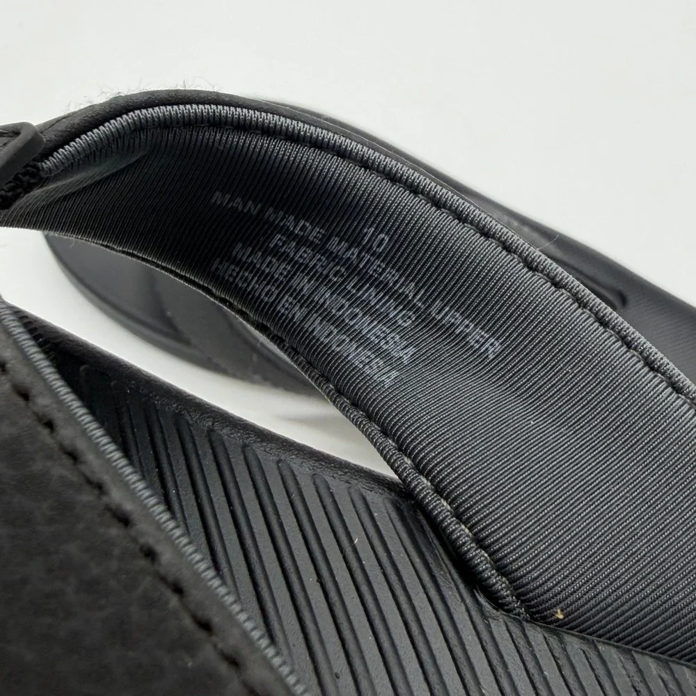 Flojos Mens Fiesta 2.0 Flip Flops Black Casual Thong Sandals Size 10 3042